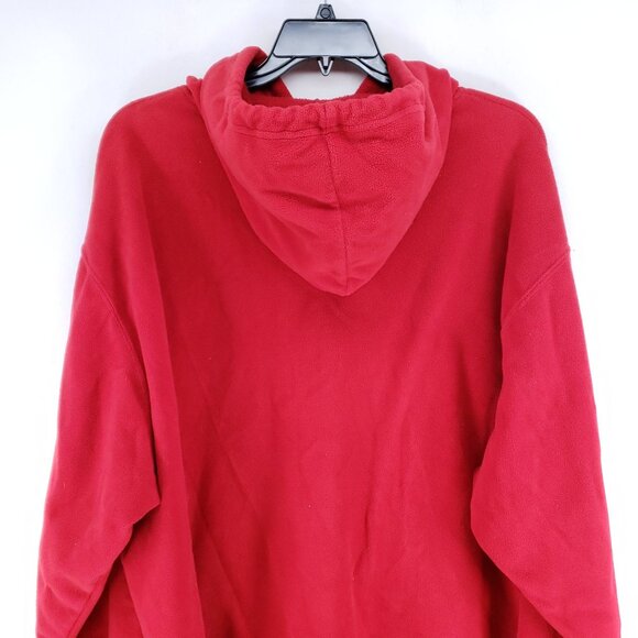 Athletech Hooded Fleece Sweatshirt Men's Size 3XL Red - Picture 4 of 7